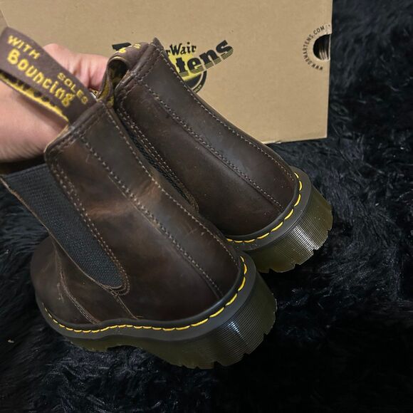 DR MARTENS 27896 leather ankle Chelsea boots booties shoes women’s 9 new - Picture 5 of 6